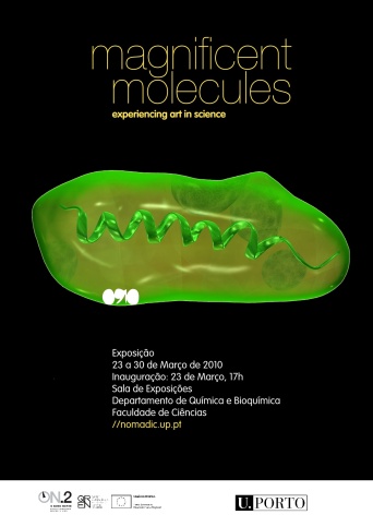 2010. Poster design for "Magnificent Molecules" exhibition.